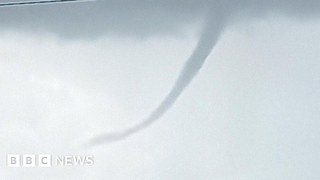Funnel clouds spotted near Grantham after storms