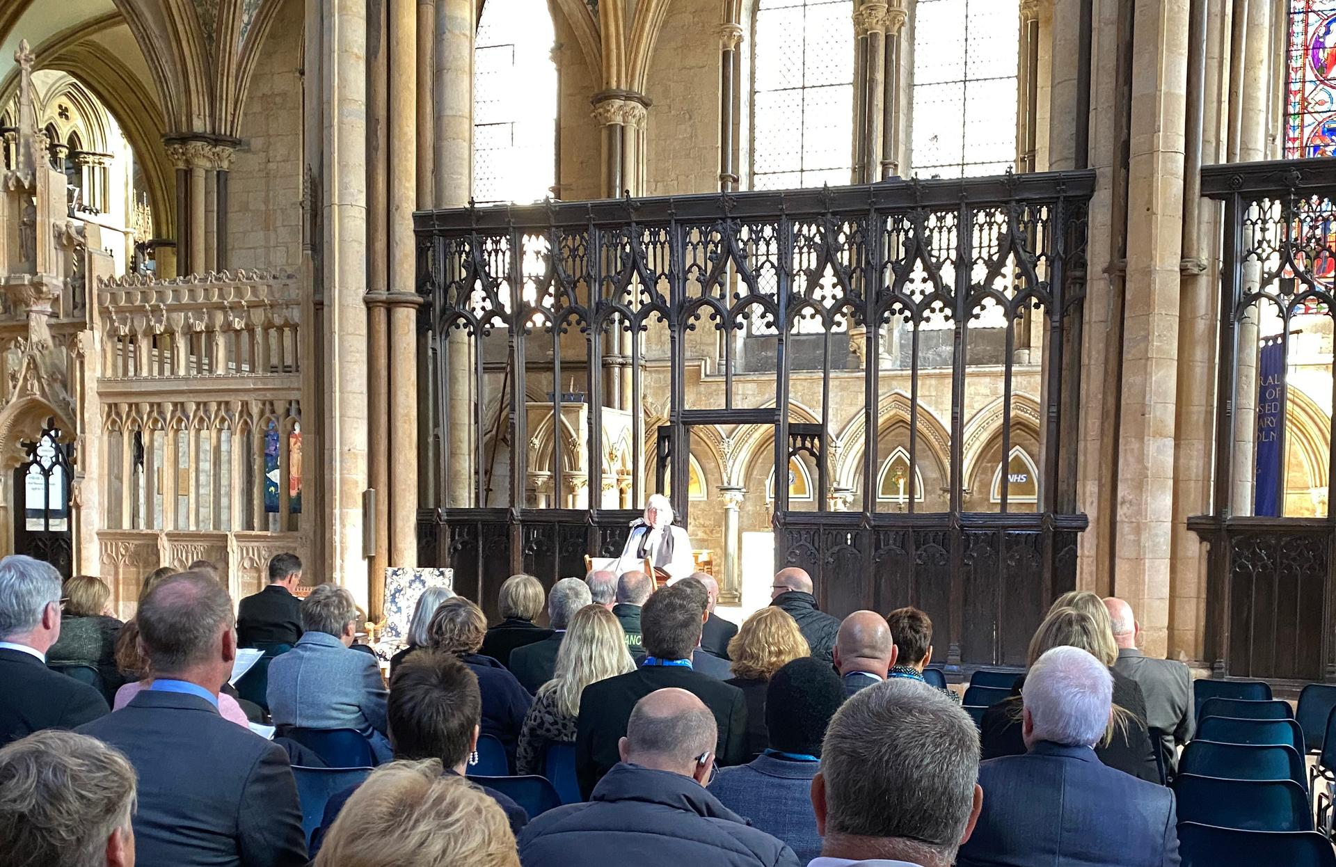 Lincoln Cathedral chapel dedicated to the emergency services and NHS
