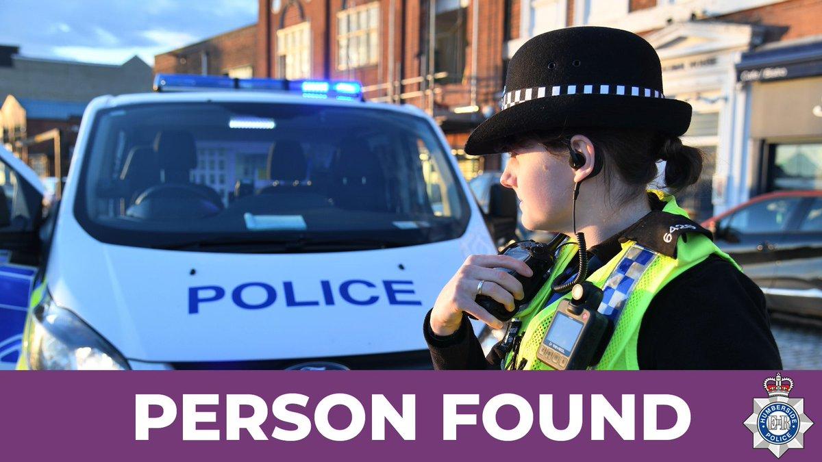 Missing Person Found
We are pleased to update that Daizie, reported as missing from Scunthorpe, has been found safe and well.